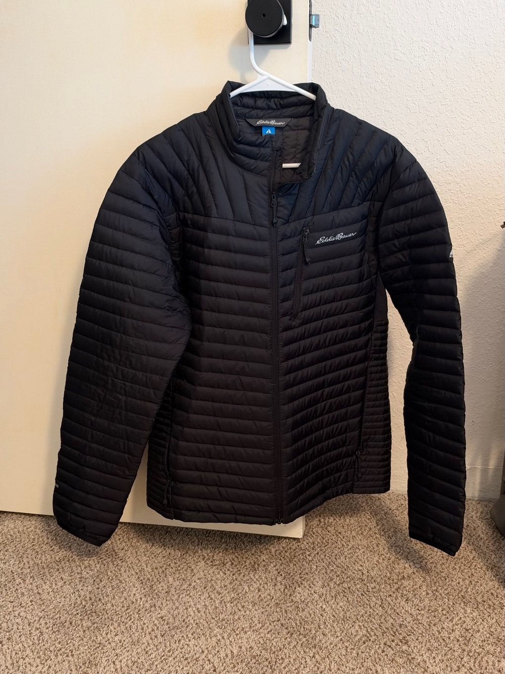 Eddie Bauer Black Quilted Packable Puffer Jacket